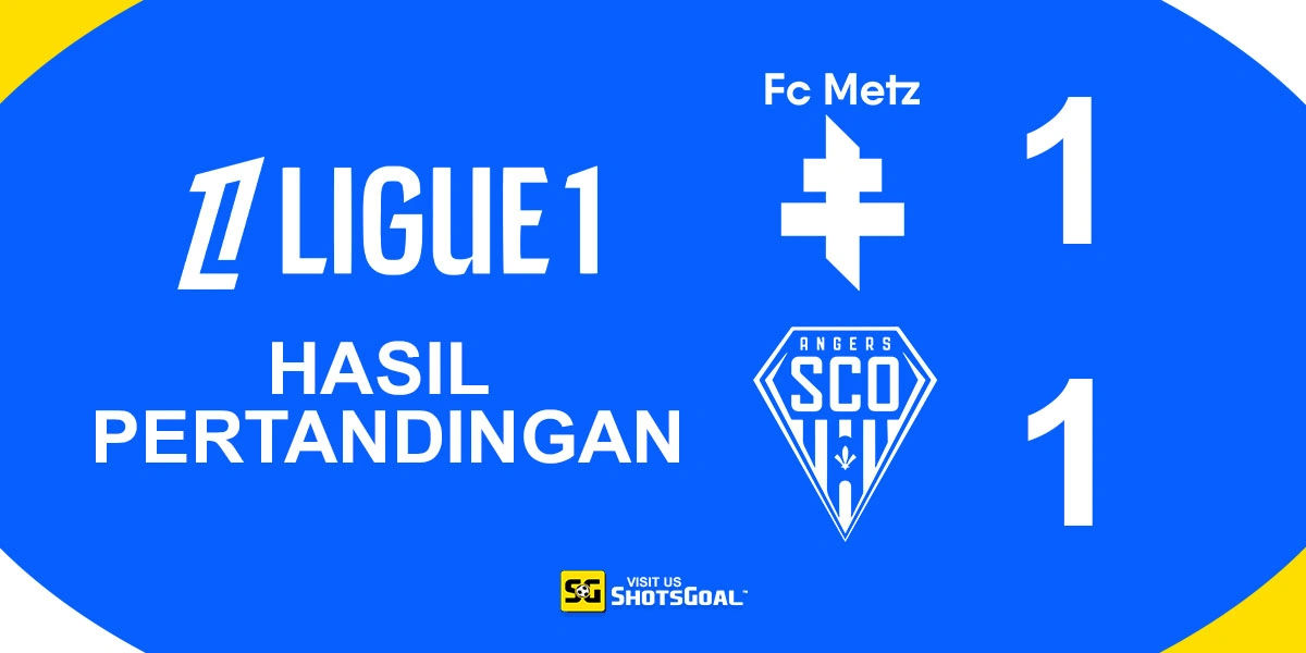 Metz 1-1 Angers - Kegagalan Penalti Buat Metz Menderita