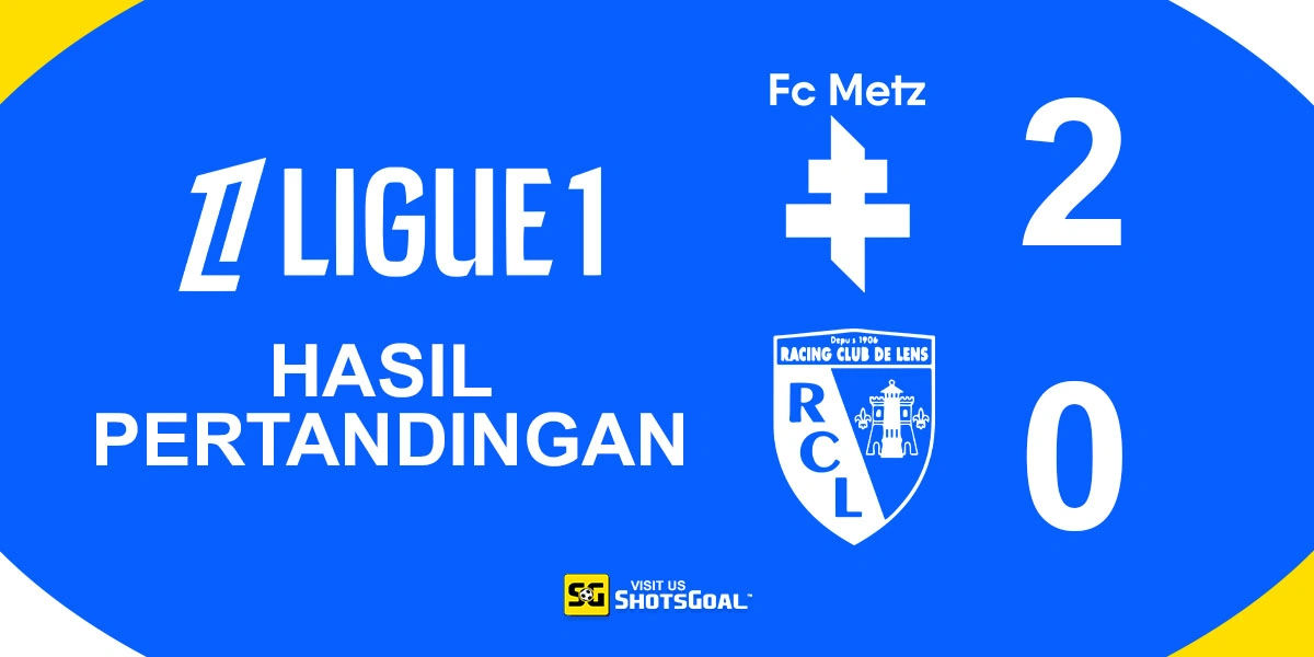 Metz 2-0 Lens - Hein Catatkan Dua Gol dan Kartu Merah
