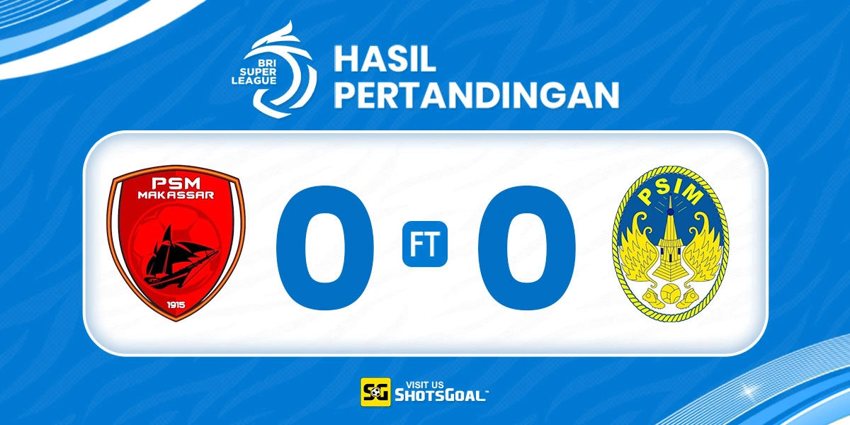 PSM 0-0 PSIM - PSM Raih Hasil Imbang Keempat Musim Ini