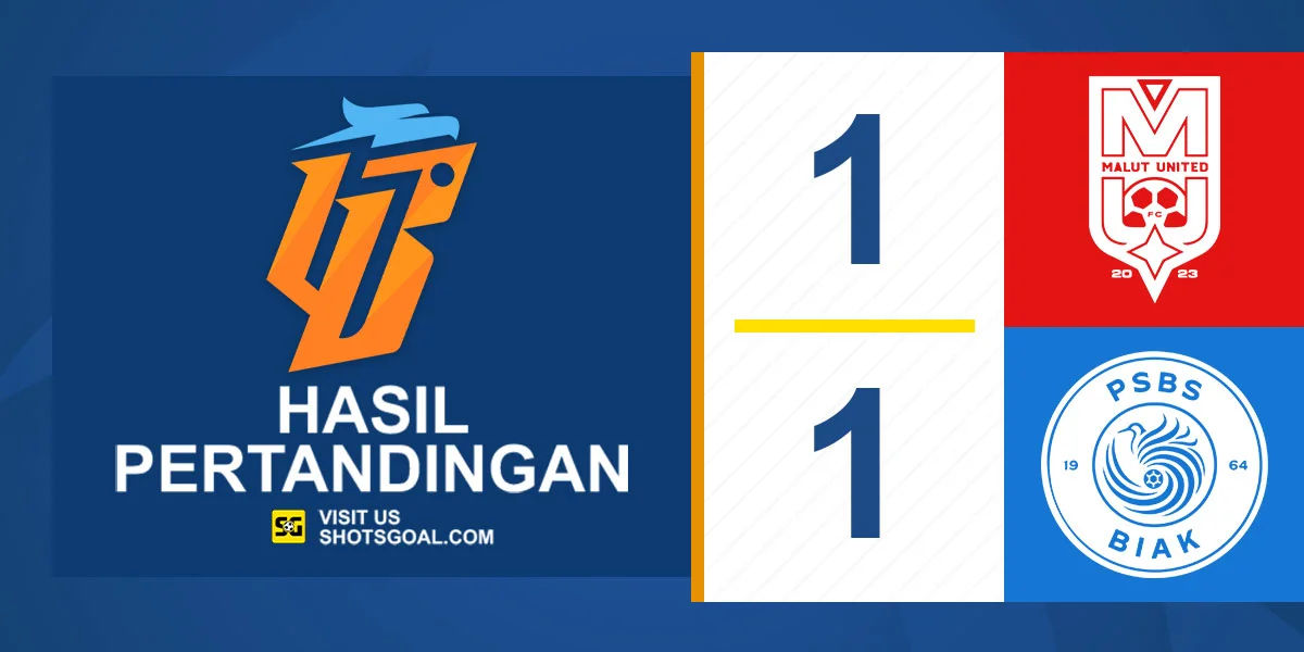 Malut United 1-1 PSBS - Duel Dua Klub Promosi Berakhir Tanpa Pemenang