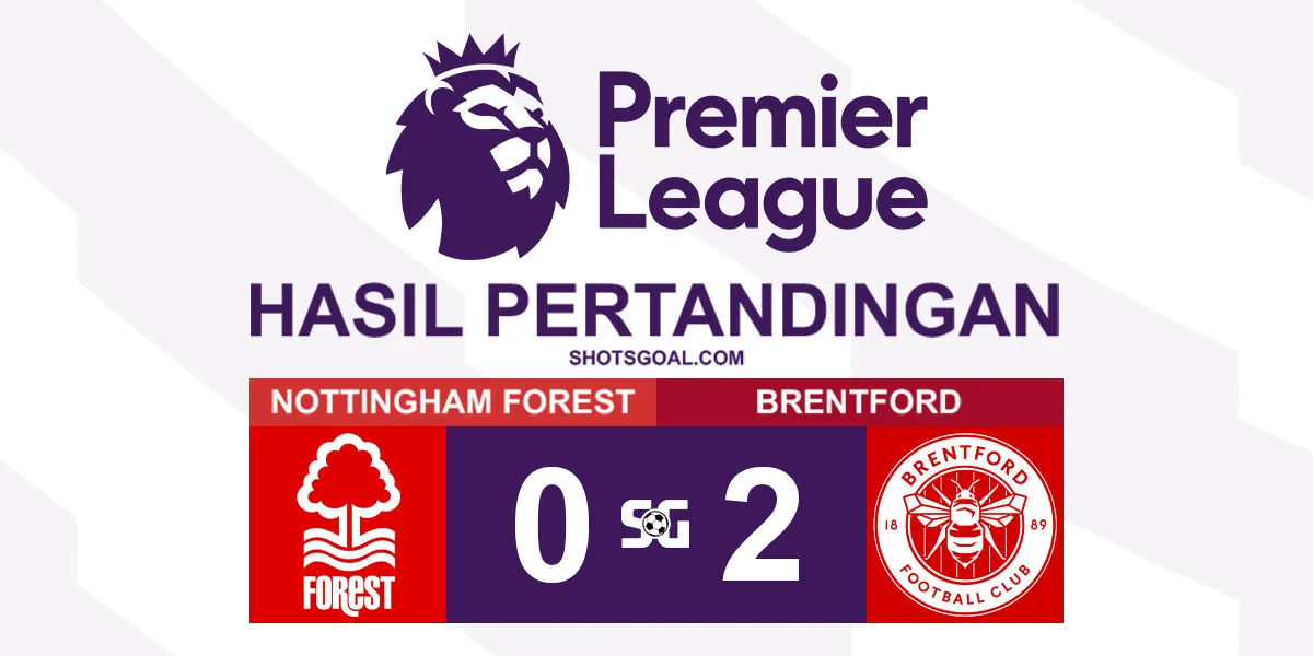 Nottingham Forest 0-2 Brentford - Brentford Jegal Ambisi Nottingham Forest