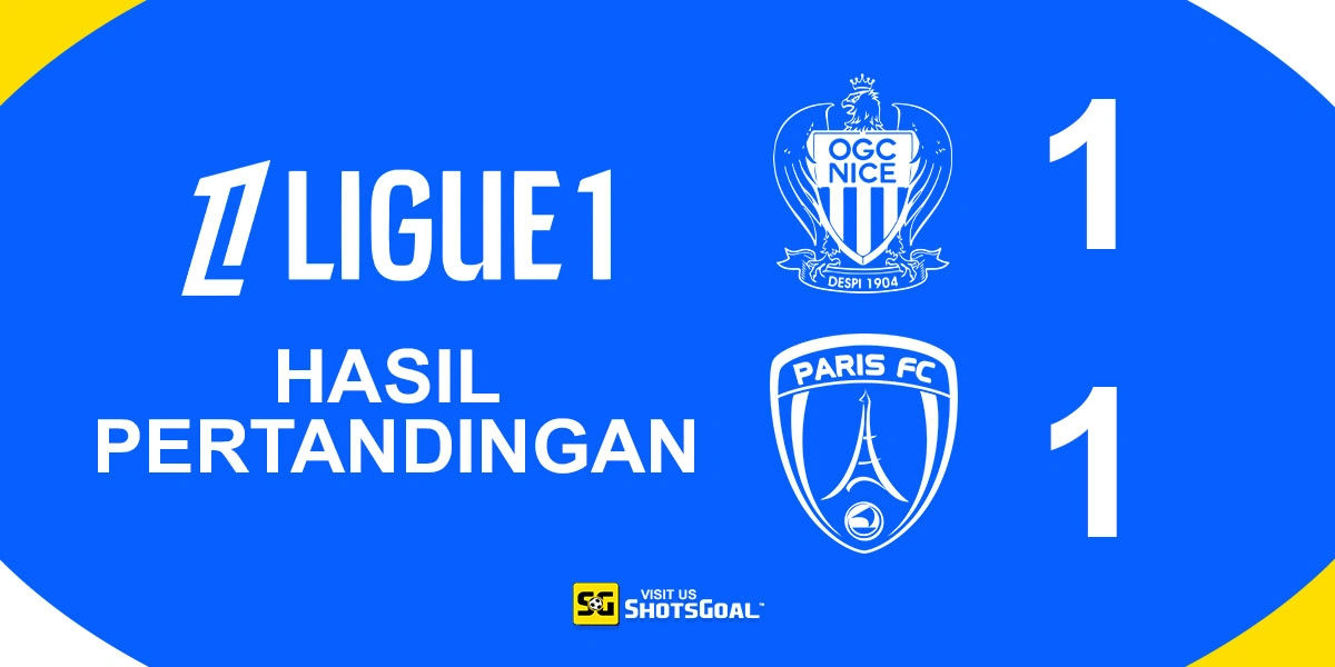 Nice 1-1 Paris FC - Penalti Krasso Selamatkan Poin untuk Paris FC
