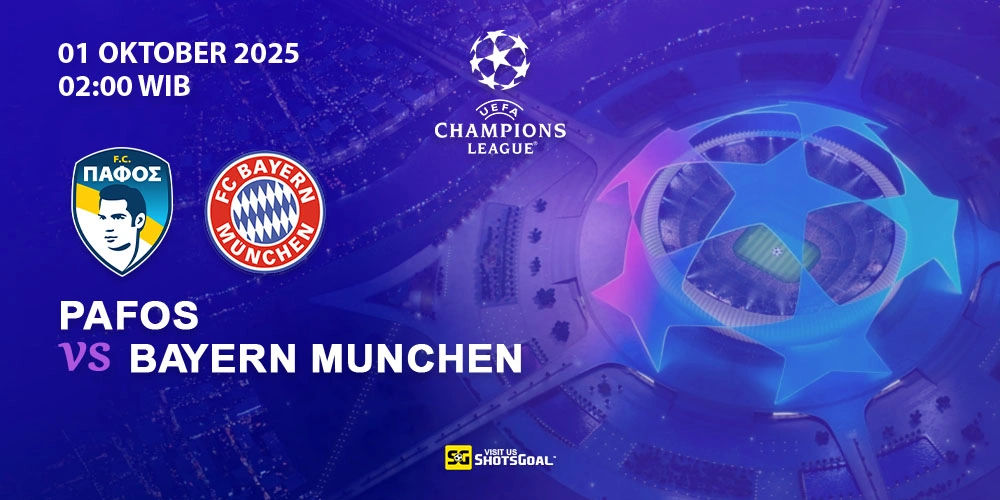 Prediksi Liga Champions: Pafos vs Bayern Munich 01 Oktober 2025