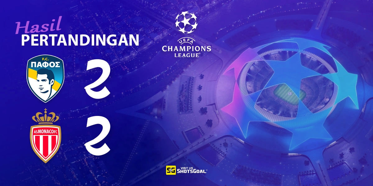 Pafos 2-2 AS Monaco - AS Monaco Gagal Tembus Pertahanan Pafos
