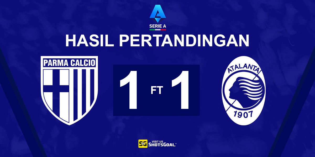 Parma 1-1 Atalanta - Parma Selamatkan Poin di Menit-Menit Akhir