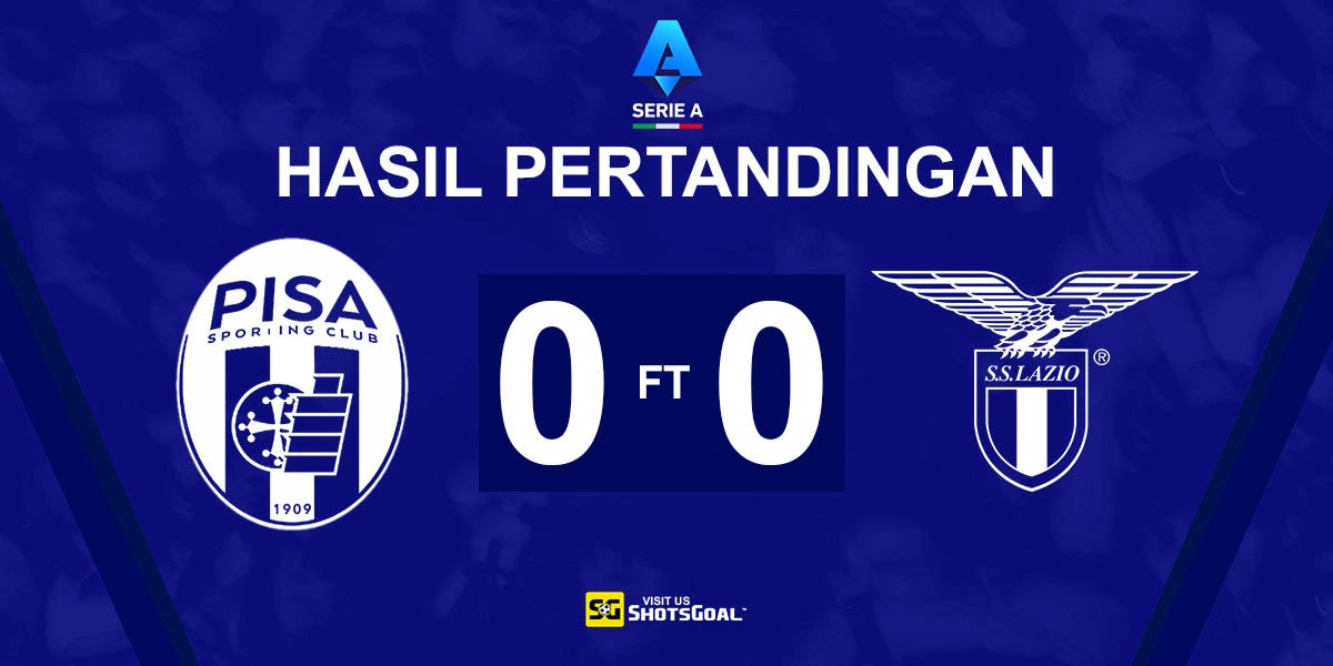 Pisa 0-0 Lazio - Pisa Tahan Imbang Lazio Tanpa Gol