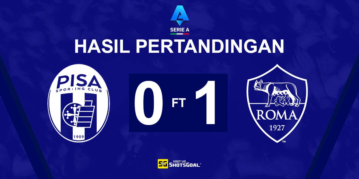 Pisa 0-1 AS Roma - AS Roma Masih Sempurna