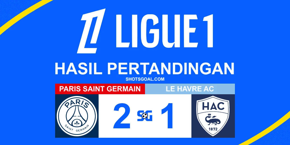 Paris Saint-Germain 2-1 Le Havre - Paris Saint-Germain Masih Belum Kalah