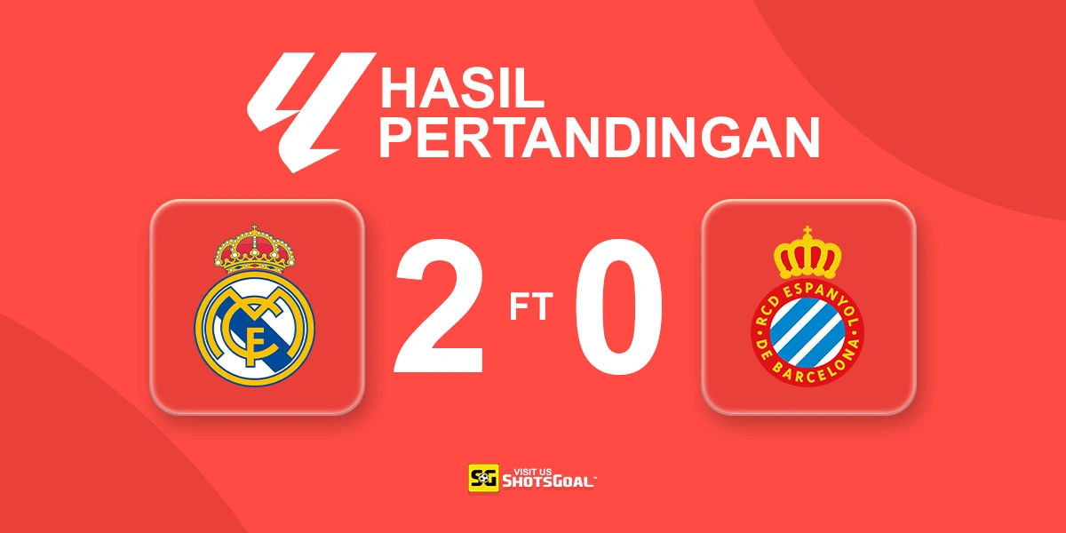 Real Madrid 2-0 Espanyol - Dua Gol Spektakuler Berikan Tiga Poin untuk Los Blancos