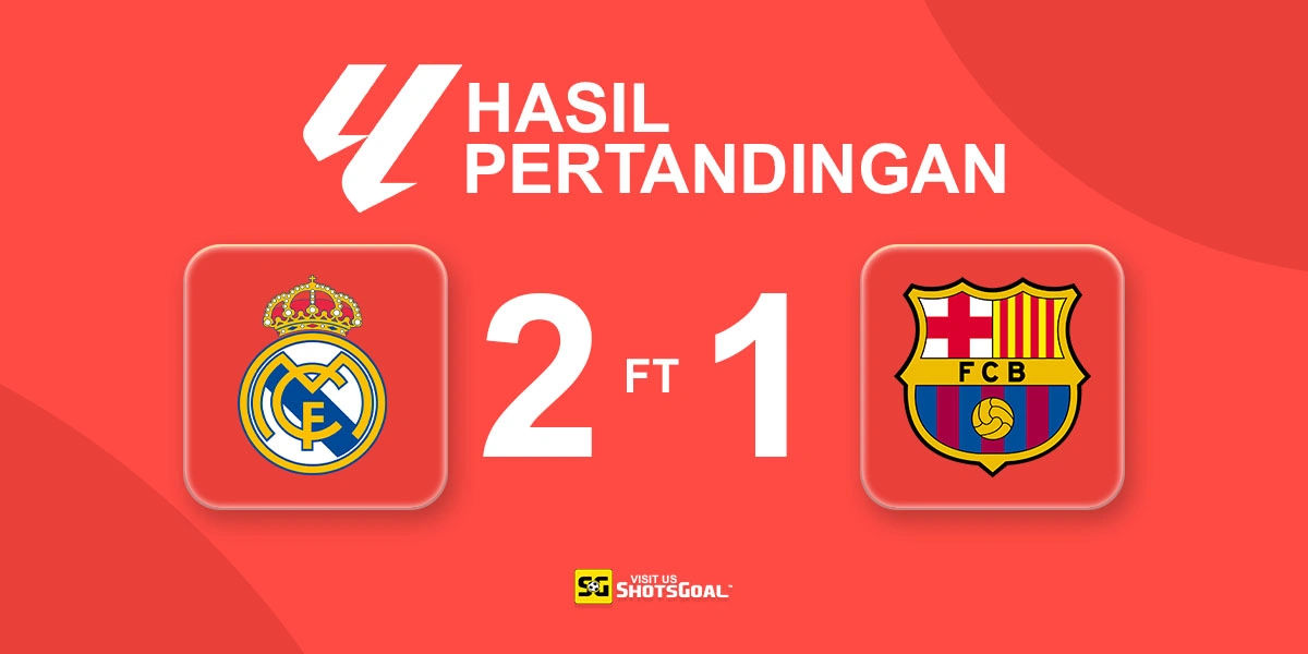 Real Madrid 2-1 Barcelona - El Clasico Milik Los Blancos