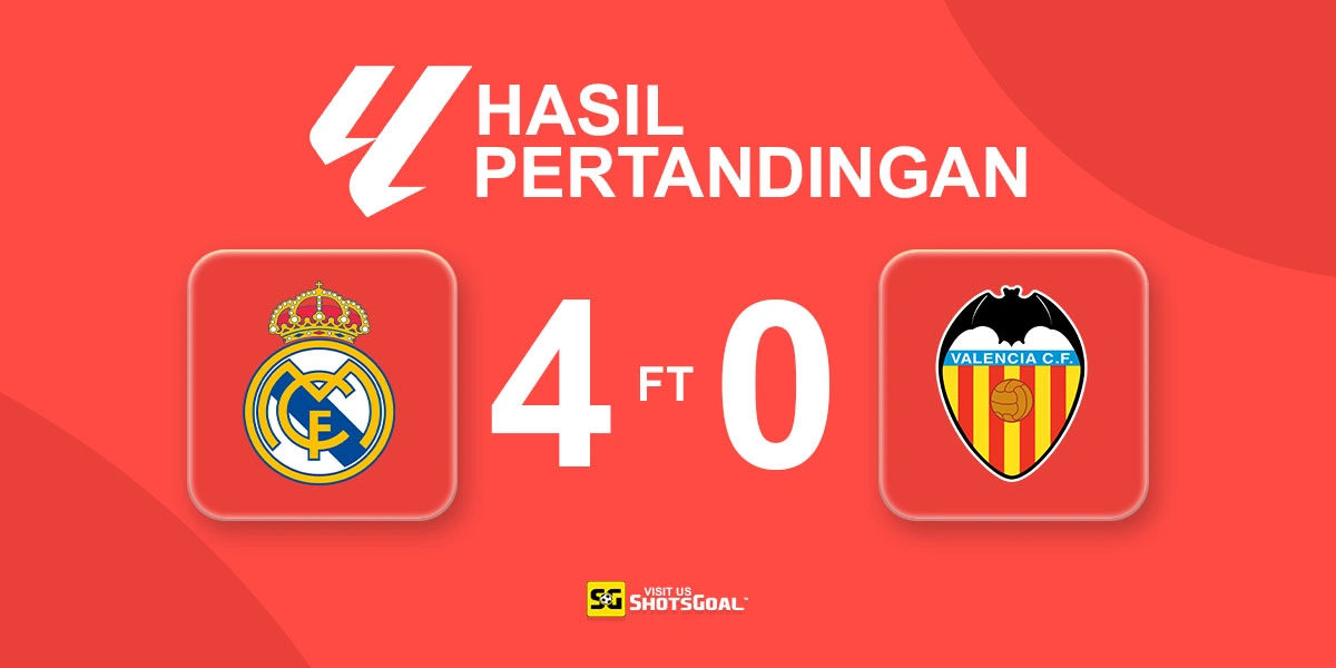 Real Madrid 4-0 Valencia - Real Madrid Menang Telak