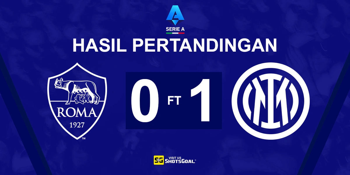 AS Roma 0-1 Inter - Inter Rebut Puncak Klasemen