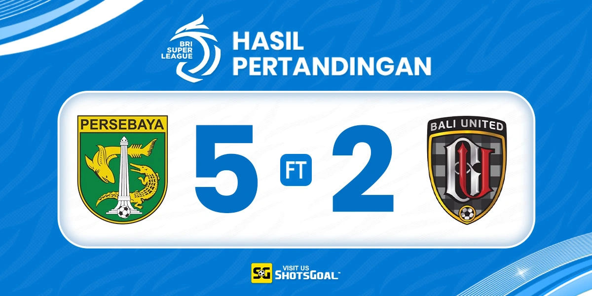 Persebaya 5-2 Bali United - Hujan Gol di Surabaya