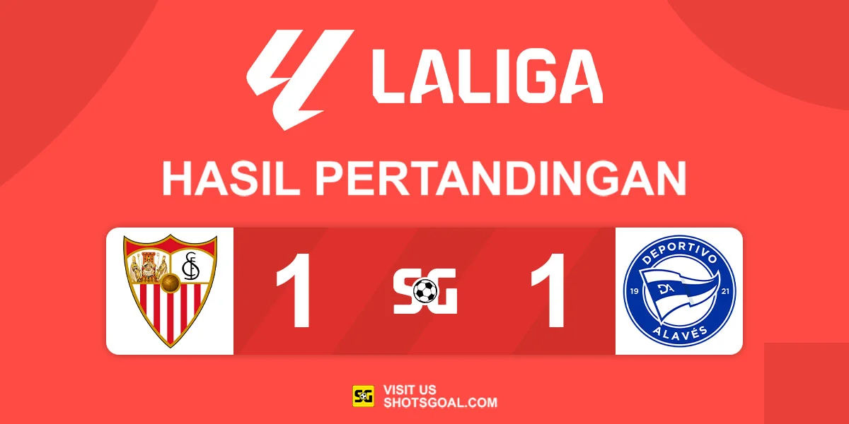 Sevilla 1-1 Alaves - Poin Penting untuk Alaves