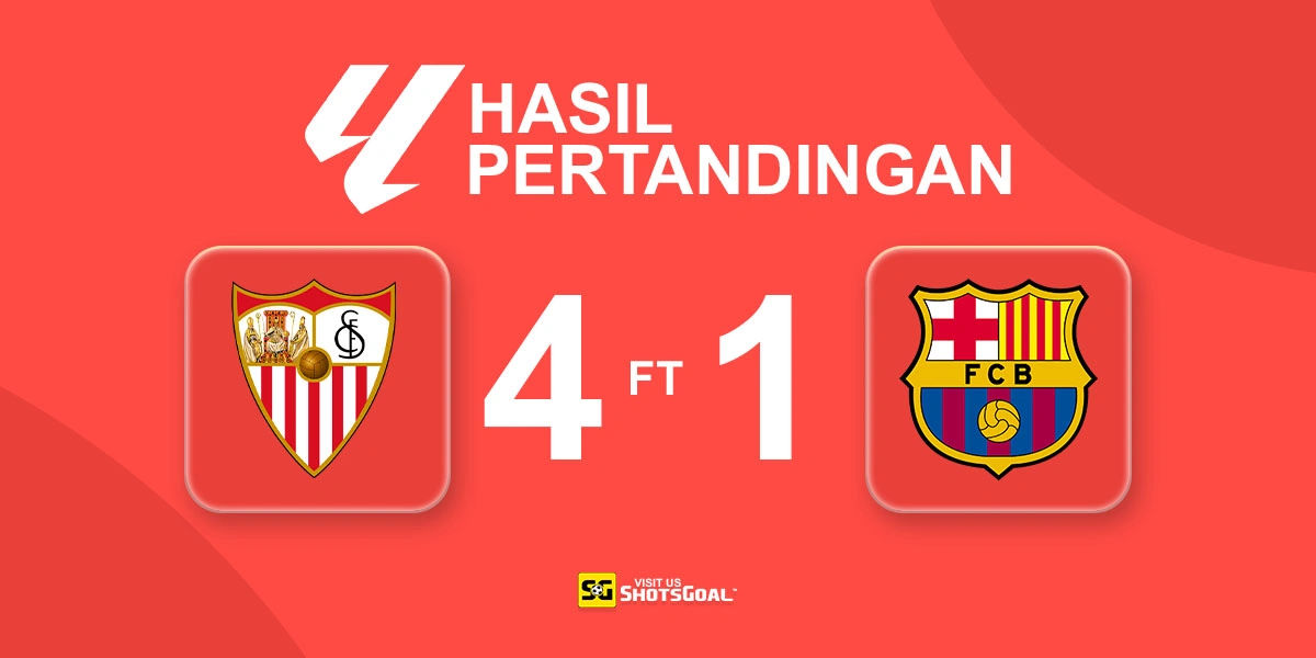 Sevilla 4-1 Barcelona - Barcelona Dihancurkan oleh Sevilla