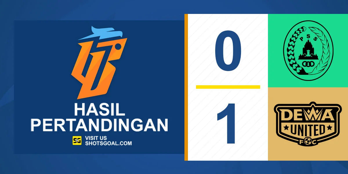 PSS 0-1 Dewa United - Dewa United Jaga Jarak dengan Persib