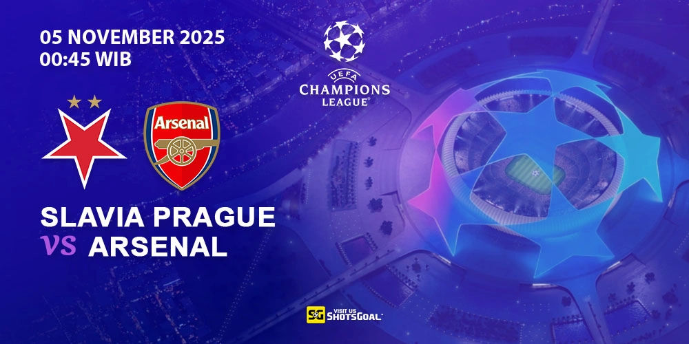 Prediksi Liga Champions: Slavia Prague vs Arsenal 05 November 2025