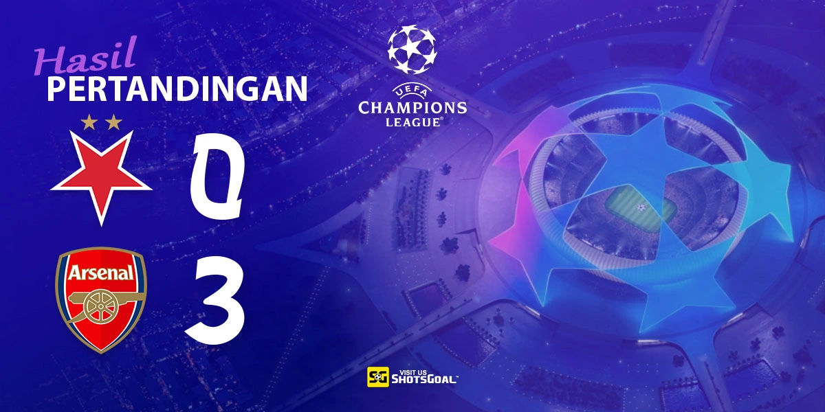 Slavia Prague 0-3 Arsenal - Arsenal Menang Mudah di Praha