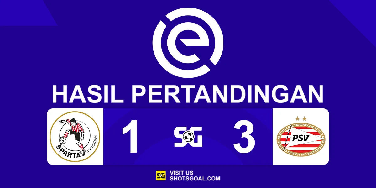 Sparta Rotterdam 1-3 PSV - PSV Juara Liga Belanda 2024-2025
