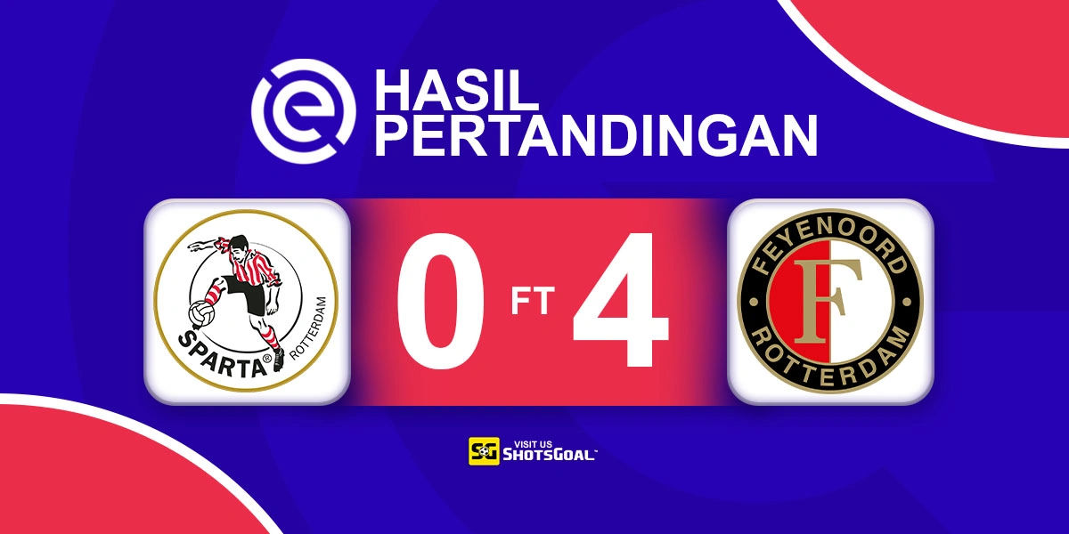 Sparta Rotterdam 0-4 Feyenoord - Feyenoord ke Puncak Klasemen