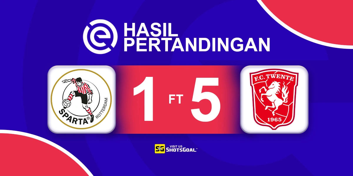 Sparta Rotterdam 1-5 Twente - Sparta Rotterdam Kalah Telak Lagi di Kandang
