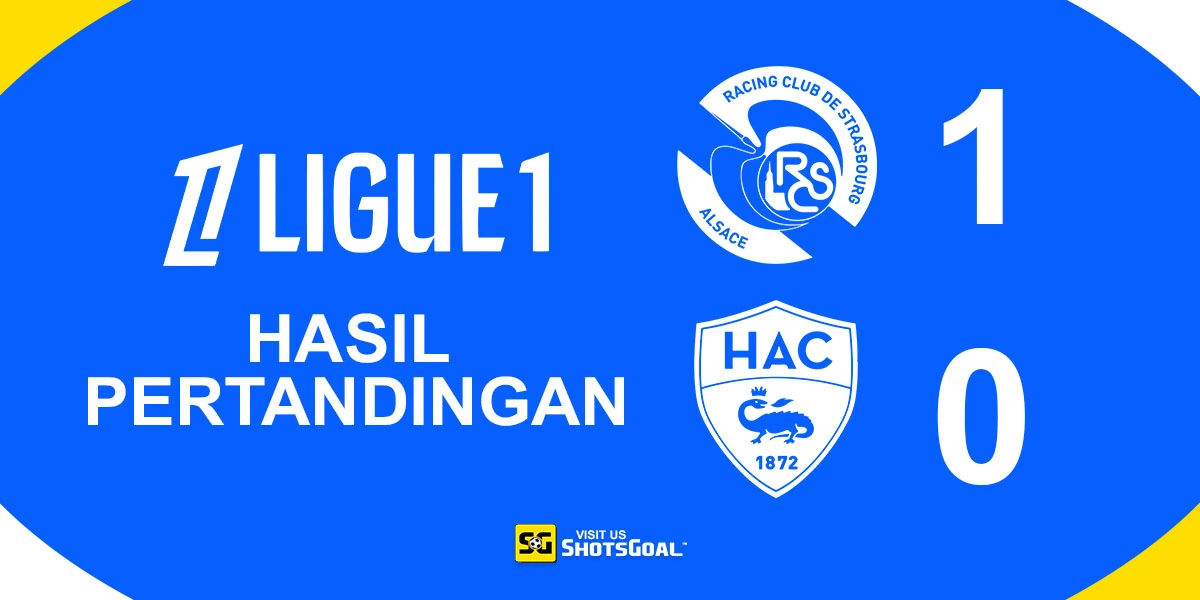 Strasbourg 1-0 Le Havre - Strasbourg Menang Meski Bermain dengan 10 Pemain