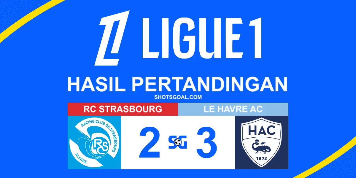 Strasbourg 2-3 Le Havre - Le Havre Lolos dari Jeratan Degradasi dengan Dramatis