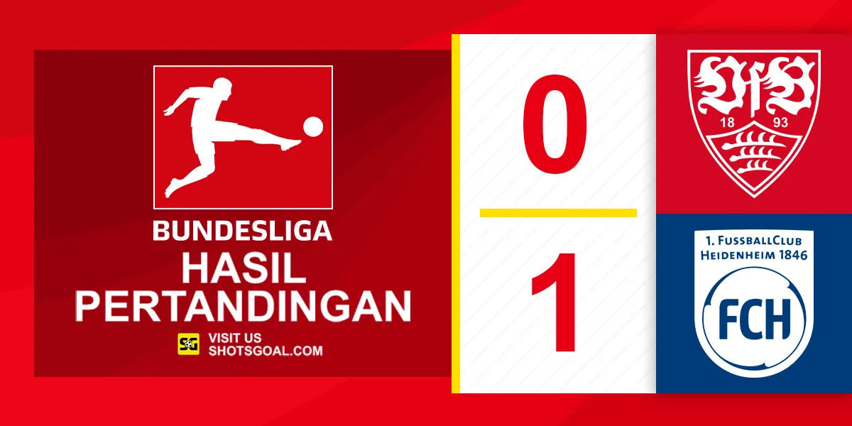 Stuttgart 0-1 Heidenheim - Heidenheim Raih Kemenangan Mengejutkan