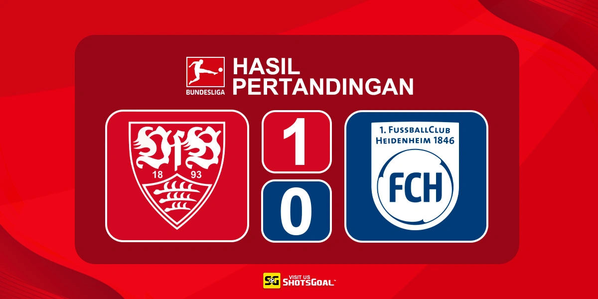 Stuttgart 1-0 Heidenheim - Stuttgart Raih Kemenangan Ketiga Beruntun