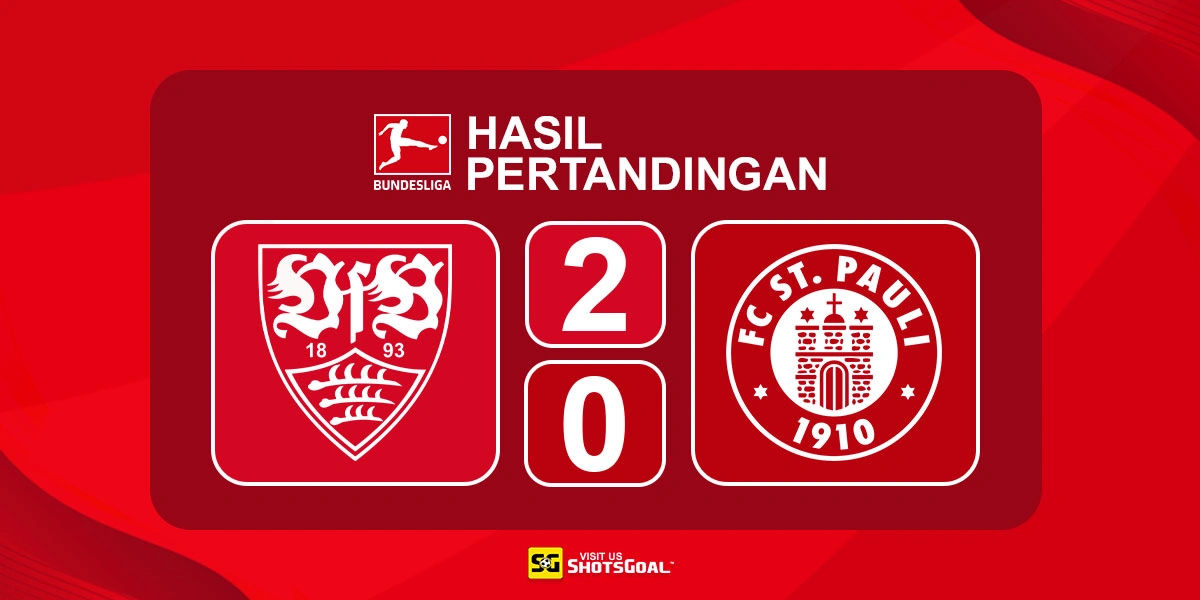 Stuttgart 2-0 St. Pauli - Stuttgart Coreng Rekor Tidak Terkalahkan St. Pauli