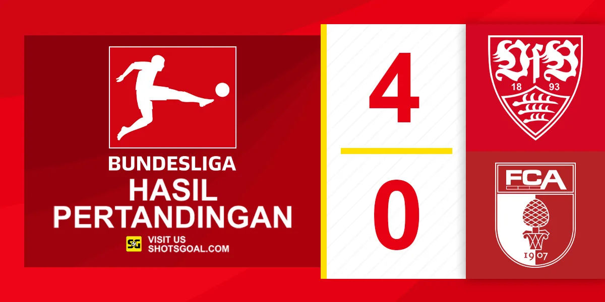 Stuttgart 4-0 Augsburg - Stuttgart Amankan 10 Besar
