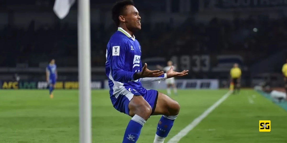 Perayaan Gol Saddil Ramdani