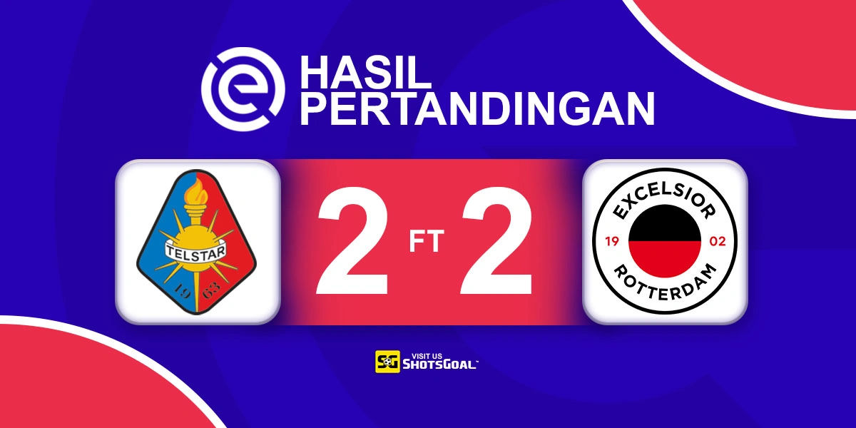 Telstar 2-2 Excelsior - Hasil Imbang Antara Dua Klub Promosi