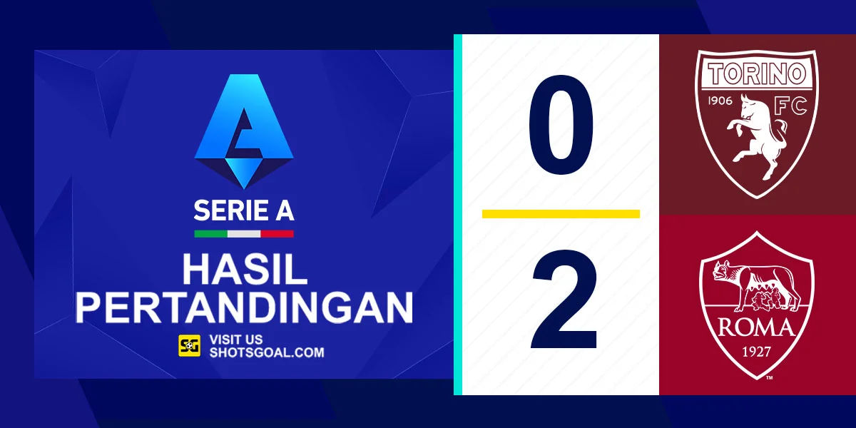 Torino 0-2 AS Roma - Laga Terakhir Ranieri Berakhir Manis