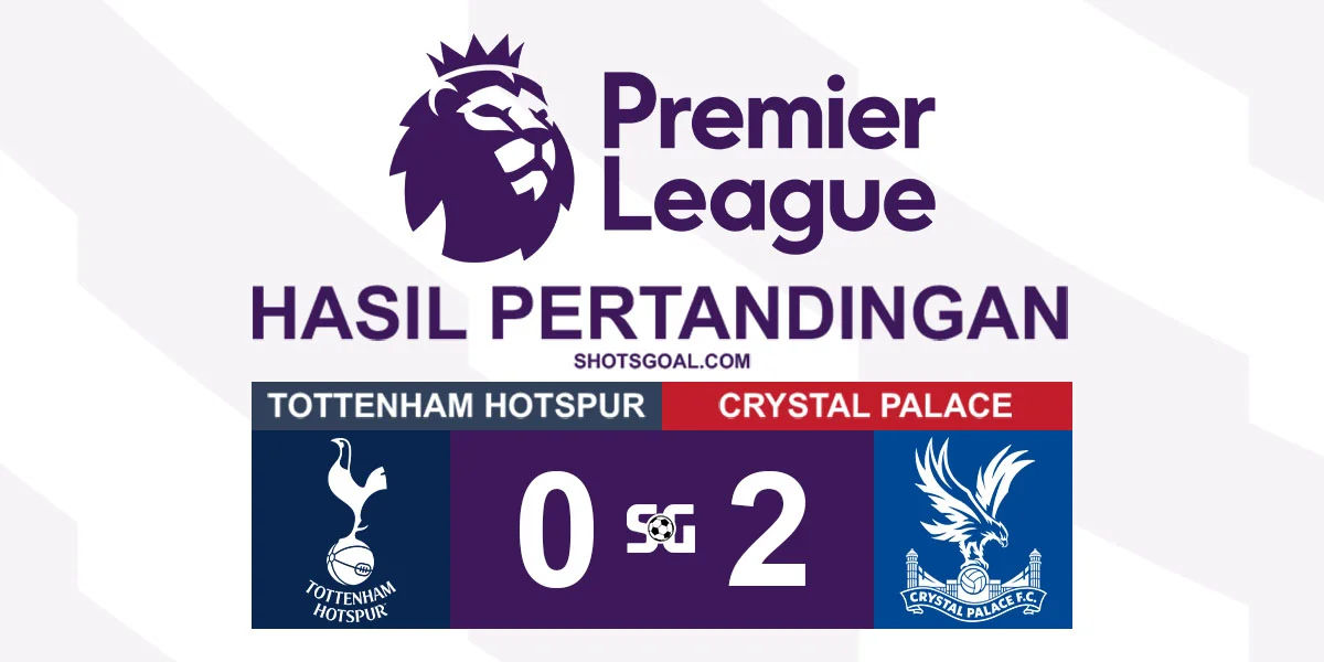 Tottenham Hotspur 0-2 Crystal Palace - Eze Benamkan Tottenham Hotspur