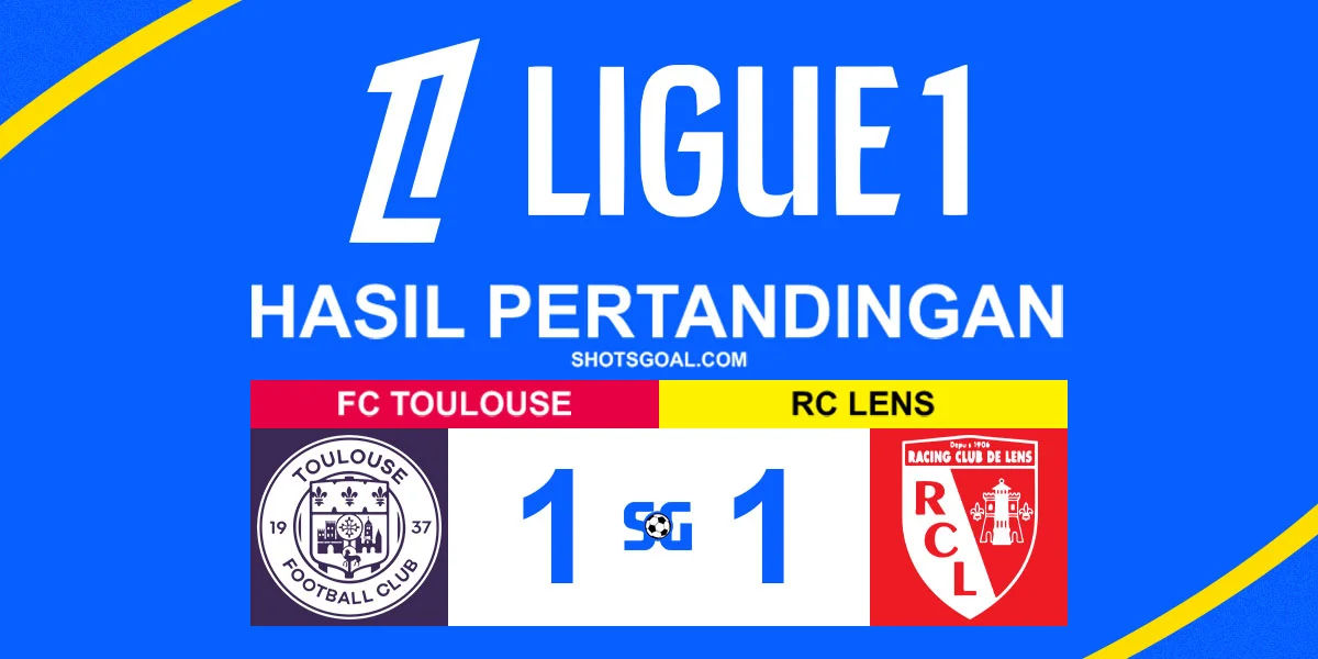 Toulouse 1-1 Lens - Lens Gagal Menang