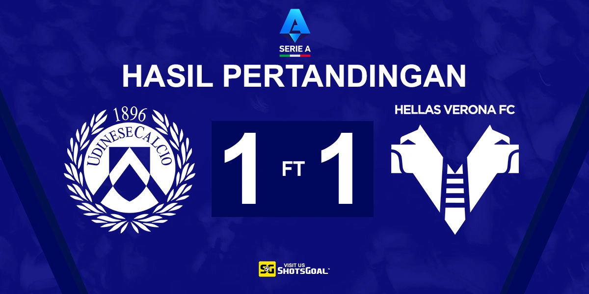 Udinese 1-1 Verona - Hasil Mengecewakan untuk Udinese di Laga Pembuka