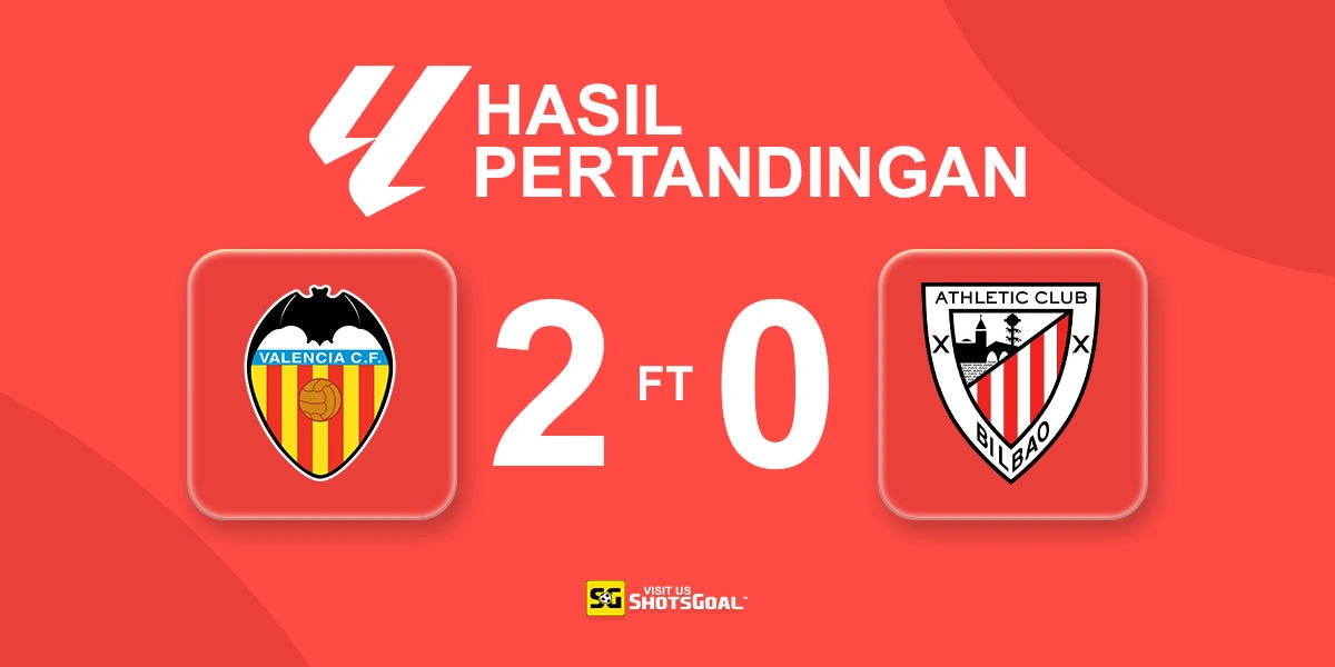 Valencia 2-0 Athletic Club - Athletic Club Belum Keluar dari Momentum Negatif