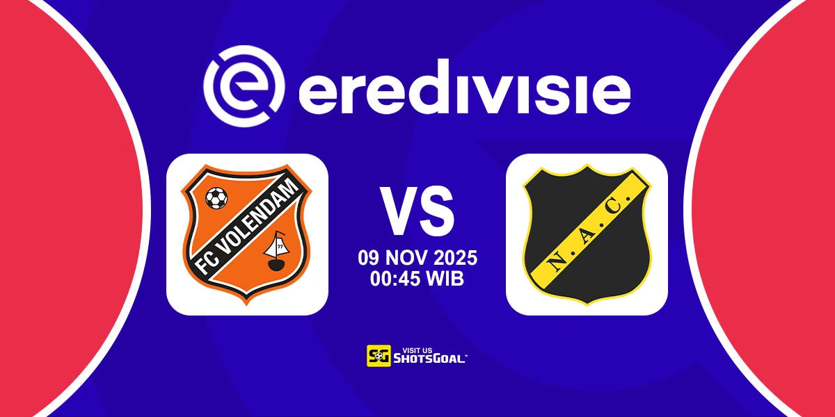 Prediksi Liga Belanda: FC Volendam vs NAC Breda 09 November 2025