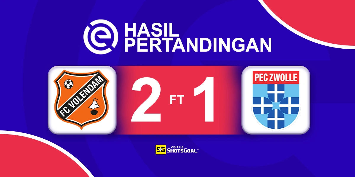Volendam 2-1 Zwolle - Volendam Raih Kemenangan Perdana