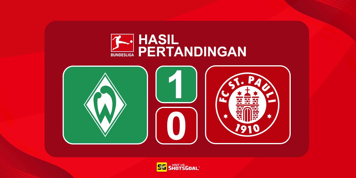 Werder Bremen 1-0 St. Pauli - Mbangula Berikan Tiga Poin untuk Werder Bremen