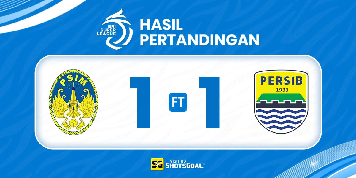 PSIM 1-1 Persib - Dua Penalti Gagal, Dua Poin Melayang dari Persib