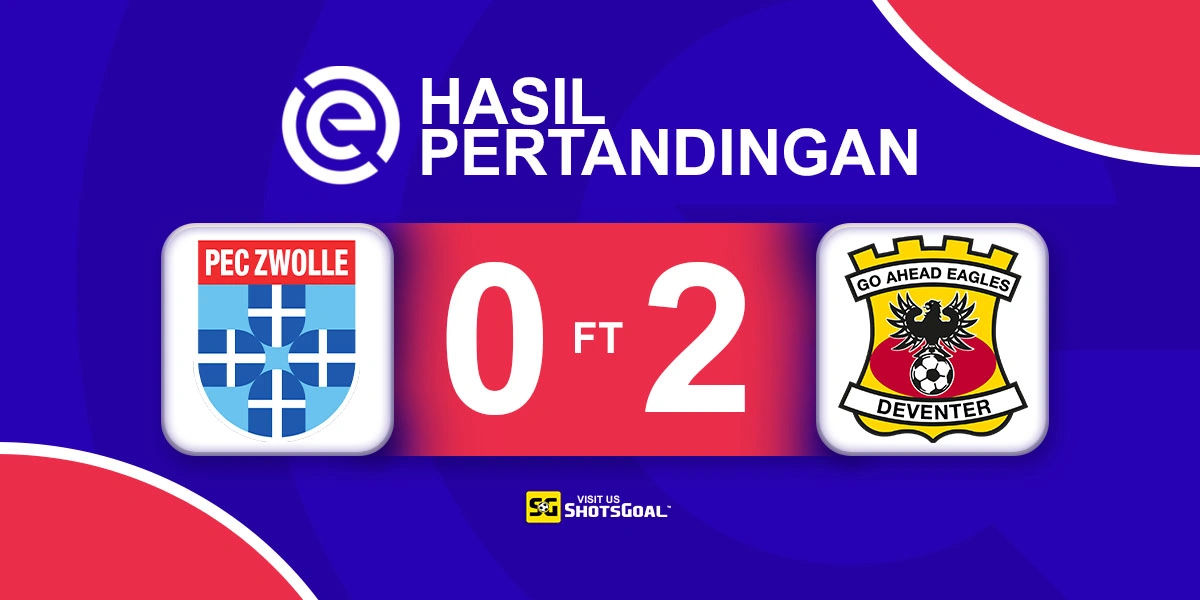 Zwolle 0-2 Go Ahead Eagles - Kartu Merah Cepat Untungkan Go Ahead Eagles