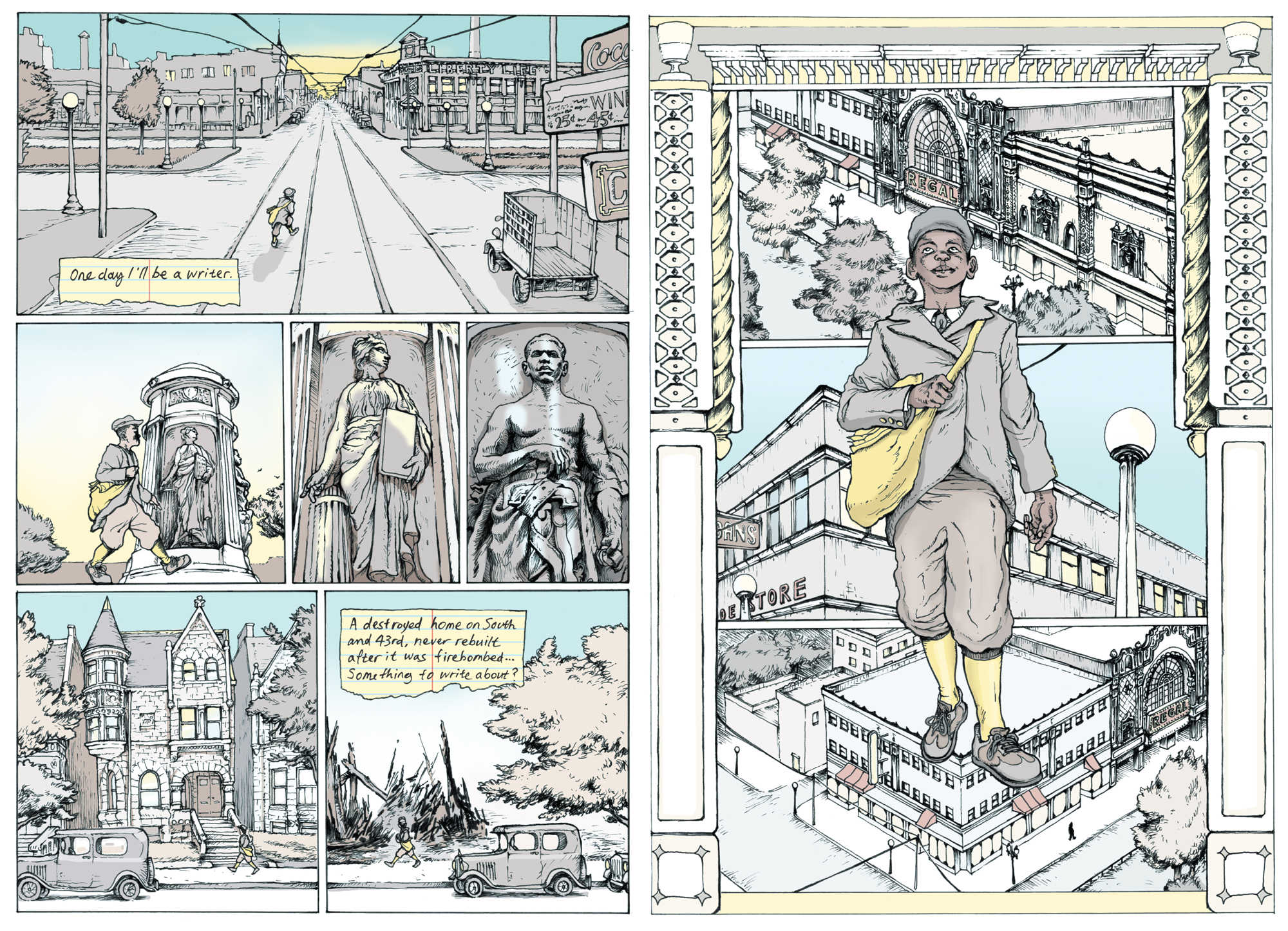 Sample page of graphic novel