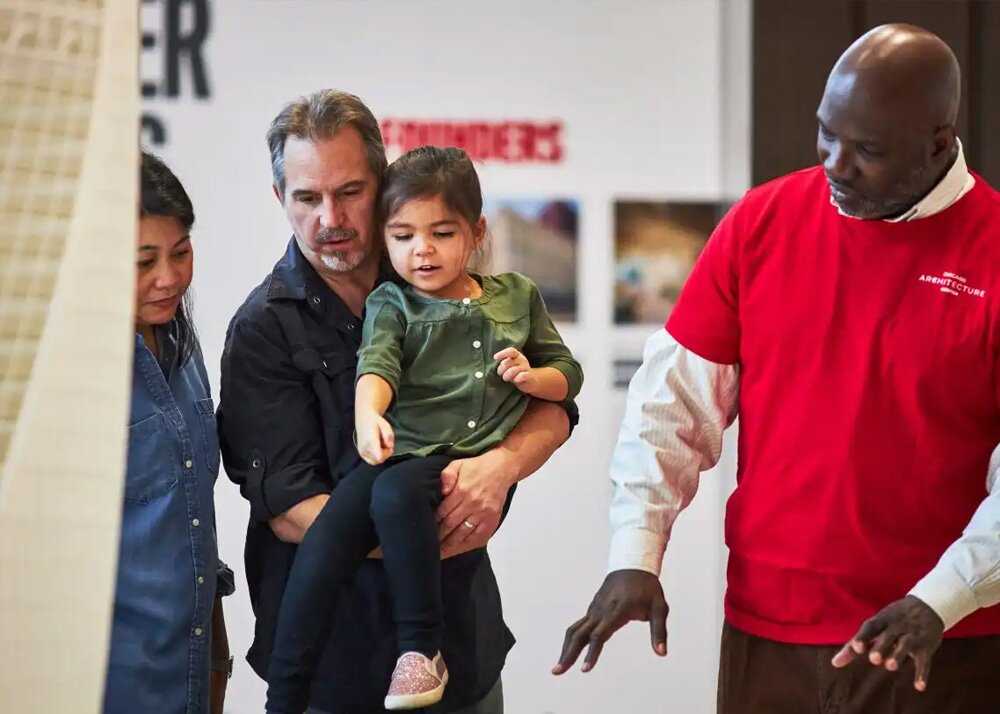 Black male docent