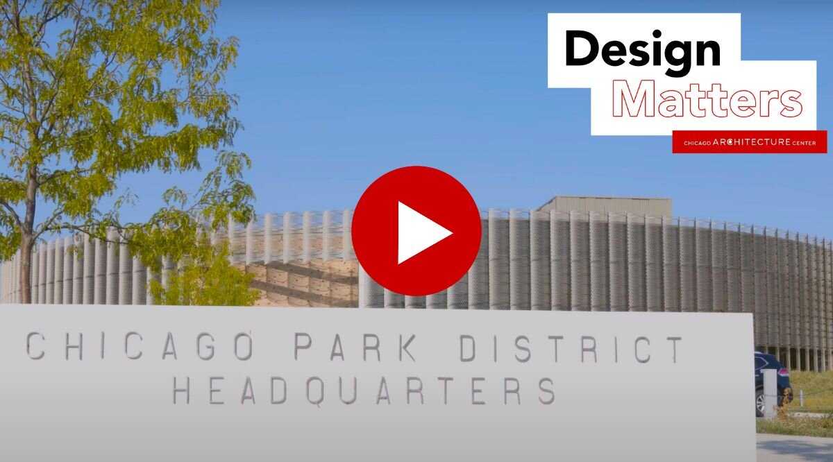 screenshot of a video with Chicago Park District Headquarters