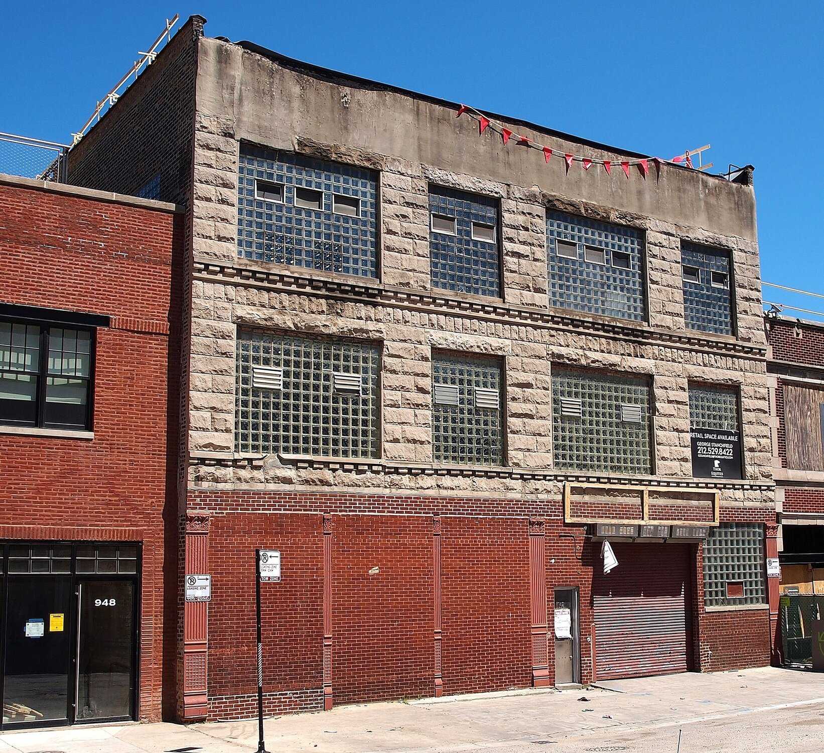 A photo of the Columbus Meats Company building