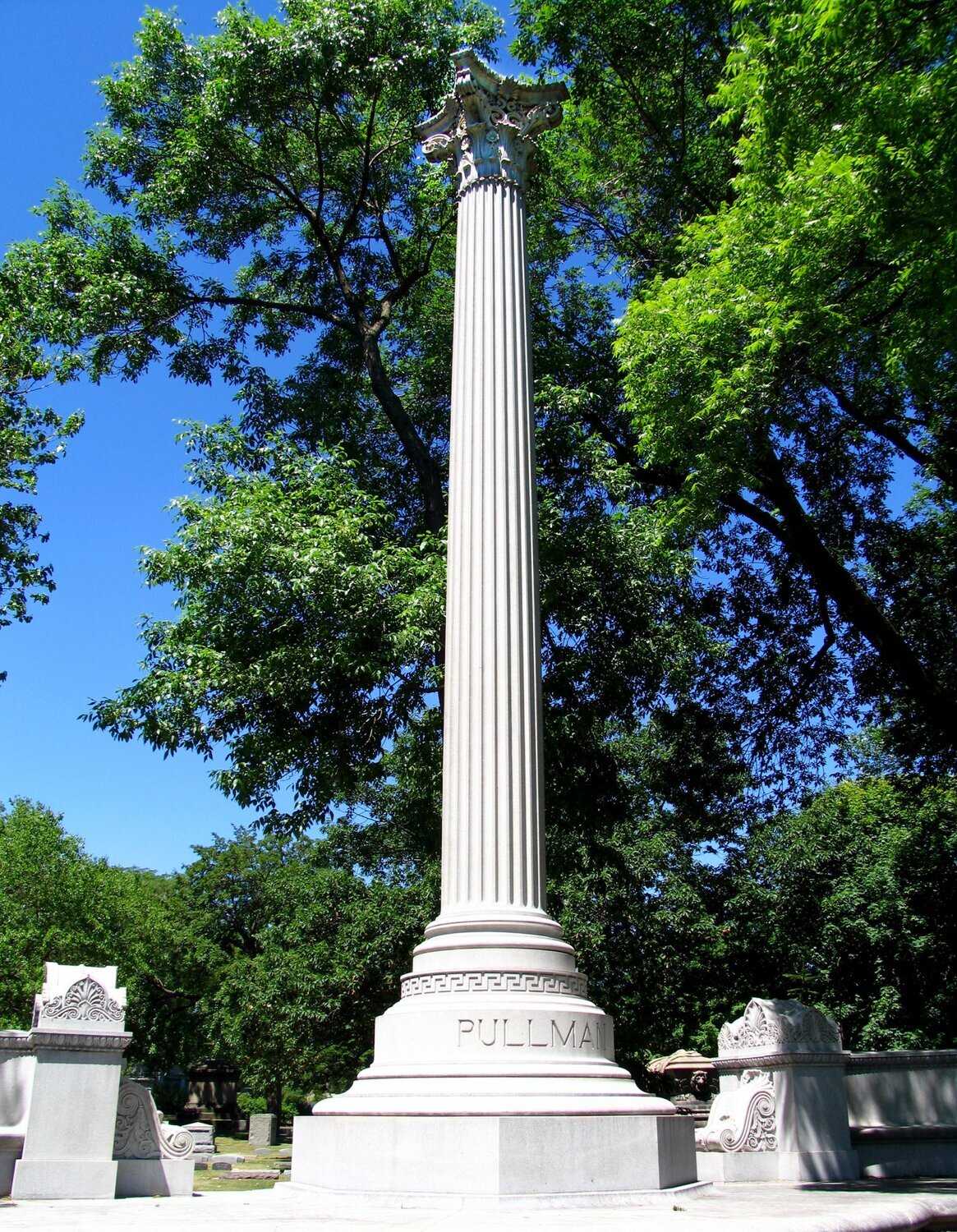 Tall thin memorial column