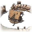 25-pounder Artillery Emplacement Portrait