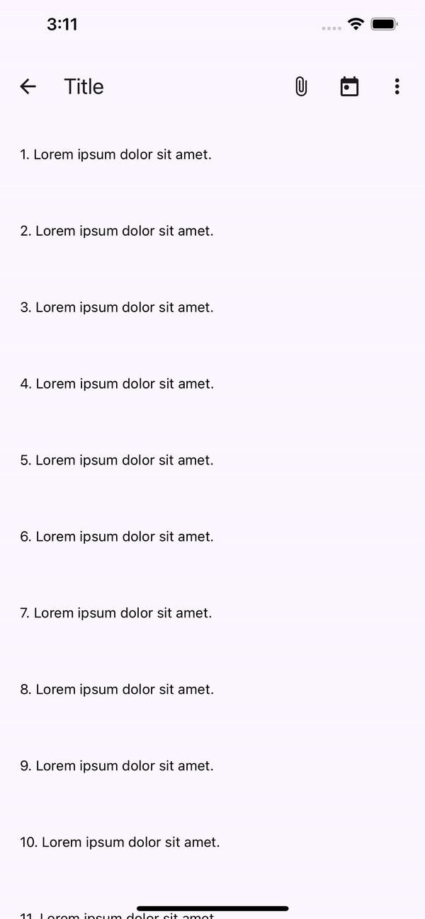 animated top app bar